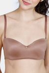 Zivame Marshmallow Padded Wired Low Demi Coverage Strapless - Beaver Fur — thumbnail 6